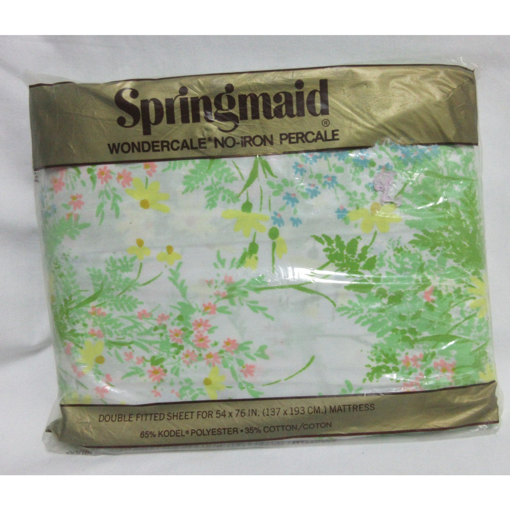 Springmaid Wondercale® Double Fitted Michelle Floral Sheet - 65/35 poly/cotton